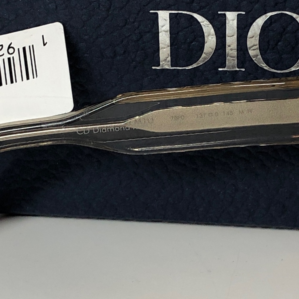Dior CD Diamond M1U 40134U-L Men’s Mask Shield Sunglass Transparent Taupe Brown - Picture 12 of 14